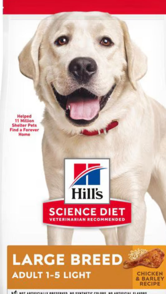 Hill’s Science Diet Large Breed Light Adult Dog 1-5 Years