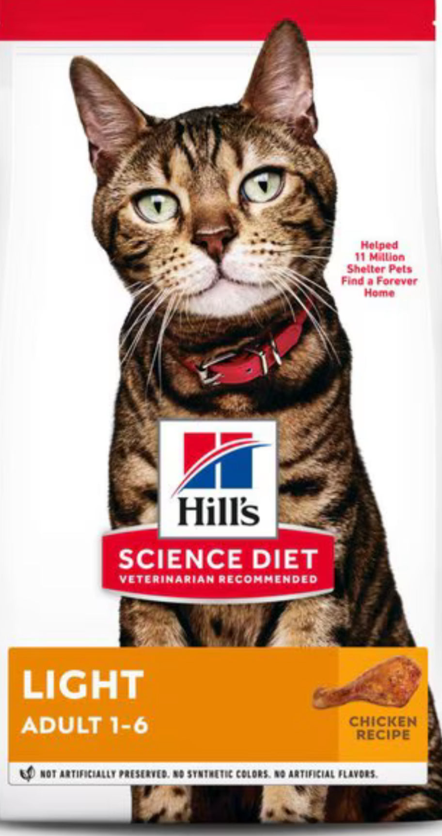 Hills Science Diet Cat/Feline Adult Light 16lb